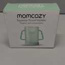 Momcozy Pouch Holder No Squeeze, Baby Food & Juice Box Holder, Mess-Free, Easy Grip for Self-Feeding, BPA-Free & DEHP-Free, Must-Have for Babies, Pink