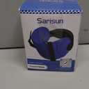 Travel Pillows for Airplanes, Airplane Pillow for Long Flight, Airplane Head Strap with Eye Mask for Sleep, Travel Neck Pillow for Car Road Trip, 360 Support Headrest, Stop Bobblehead, Black