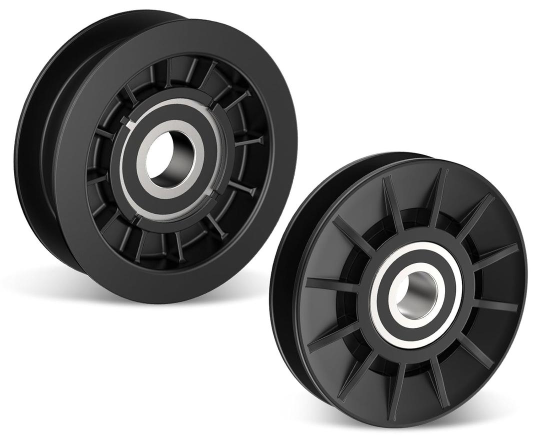 GX20286 GX20287 V-Idler Pulley & Flat Pulley Kit/Drive Belt Idler Kit for J-OHN Deere Mower Decks LA100 LA105 LA110 LA115 LA120, Replaces 1760097, 690409, 690409MA.