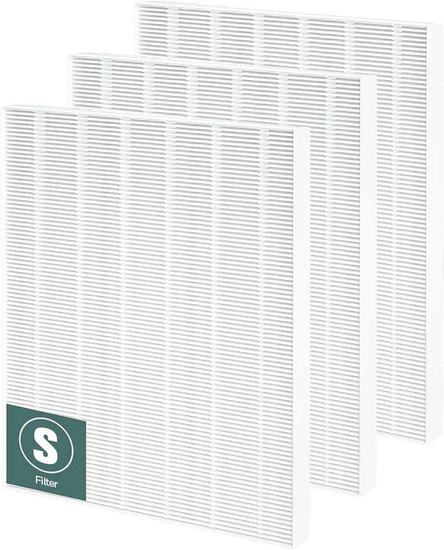 3 Pack C545 Replacement Filter S Compatible with Winix C545, B151, P150, 9300 Air Purifier Replacement for Winix S Filter Part 1712-0096-00 and 2522-0058-00 by Funmit