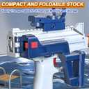 EWRITN Electric Water Gun for Adults  Automatic, High-Powered, Battery-Operated Water Pistol with 32 Ft Range, 550ML Large Capacity Squirt Gun for Summer Outdoor Fun, Blue