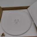12" Microwave Replacement Turntables, Microwave Glass Plate Compatible with Replacement Part of W11367904/ W10337247/ AP6892124/ W11335034/ WPW10337247 etc  Dishwasher Safe