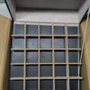 BEWISHOME Ring Organizer and Earring Box Holder - 11 Ring Slots, 25 Earring Compartments, Large Mirror, 2 Layers Jewelry Box Tray Cufflinks Storage for Girls Women Men, Black Faux Leather SSH21B