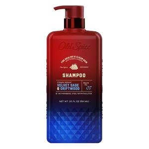 Old Spice Men's Shampoo, The Spice Alchemist Collection, 24/7 Cologne-Infused Velvet Sage & Driftwood Scent, Free of Parabens & Phthalates, 20 fl oz, 591 ml
