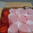 Meanplan 48 Pack Restaurant Grade 8oz Plastic Cup Break Resistant Drinking Glasses Are Reusable, Stackable and Shatterproof Drink Tumblers for Cafe Party and Catering Supplies (Red)