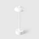 DAWALIGHT White Battery Operated Table Lamp, Cordless Rechargeable LED Desk Lamp 5200mAh, Waterproof 3Level Dimming 2700K6500K, Aluminum Portable Outdoor Light