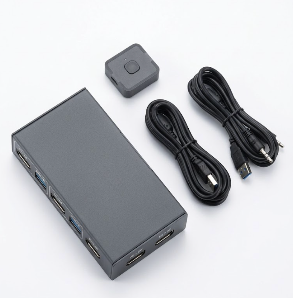 USB KVM SWITCH 2 IN 1 OUT