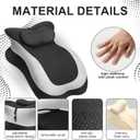 Memory Foam Wedge Pillow, Ergonomic Reading Pillow for Bed, Waist and Neck Support, Quick Rebound & Plush Comfort, Standard