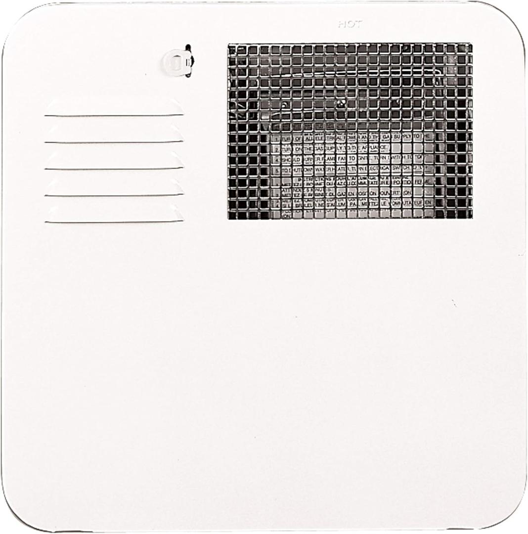 Suburban 6261APW Polar White Water Heater Door
