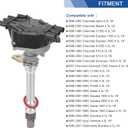 Hei Ignition Distributor with Cap & Rotor Compatible with Chevy GMC 4.3L V6 Vortec 1996-2007, Replace OEM 12570426 1103417 1104078 1103976 1103917 12598210 93441559