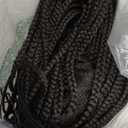 Alebery 13x6 Lace Front Box Braided Wigs for Black Women HD Lace Frontal Box Braids Wigs with Baby Hair Lightweight Synthetic Black Cornrow Fully Handmade Braided Wig (30 inches) (Side Parting)