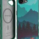 Smartish iPhone 17e/16e MagSafe Case - Gripmunk Magnetic Slim Case [Lightweight + Protective] Drop Tested Thin Grip Cover with Microfiber Lining for Apple iPhone 17e/16e - Moving Mountains