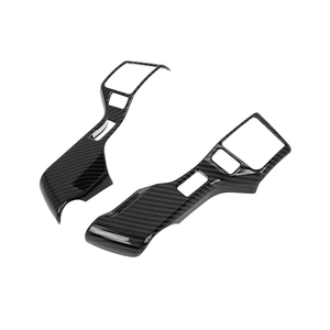 X AUTOHAUX Car Interior Accessories - Steering Wheel Cover Trims for Toyota Tacoma 2014-2021, Tundra 2018-2021, 4Runner SUV 2010-2021 - Carbon Fiber Style, Black