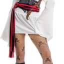 Halloween Costumes Woman -[9 in 1 Pack] Pirate Costume Set for Women with Pirate Accessories [Pirate Dress] (Medium)