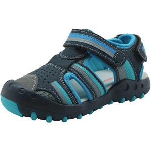Apakowa Kids Boys Sandals Summer Outdoor Athletic Double Strap Closed-Toe Beach Sandals Sport (Toddler/Little Kid) (Blue)
