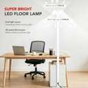 STERREN 100W LED Floor Lamp, 9000LM Super Bright Standing Lamp, White
