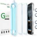 amFilm OneTouch for iPhone 17 Pro Screen Protector 6.3'' Tempered Glass