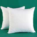 Extra Thick and Full Set of 2 Ultra Plump Cotton Fabric Throw Pillow Inserts, Filler for Decorative Cushion Cover, 20 X 20 Inches, There are Multiple Sizes to Choose from