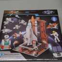 Space Exploration Shuttle Toys for 6 7 8 9 10 11 12 Year Old Boys 12-in-1 STEM Aerospace Building Kit Toy with Heavy Transport Rocket and Launcher Best Gifts for 6-12 Year Old Boys (566 PCS)