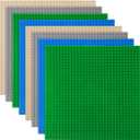 LVHERO 8 Pack Classic Baseplates Building Plates for Building Bricks 100% Compatible with All Major Brands-Baseplate, 10" x 10", Multicolored