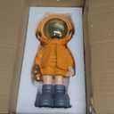 Dosker Astronaut Statues Spaceman Sculpture Polyresin Arts Gifts Orange Figurine Ornament Room Decor for Men,Home and Crafts Desktop Accessories Tabletop Decoration, Living Room, Office, Bookshelf (Large)