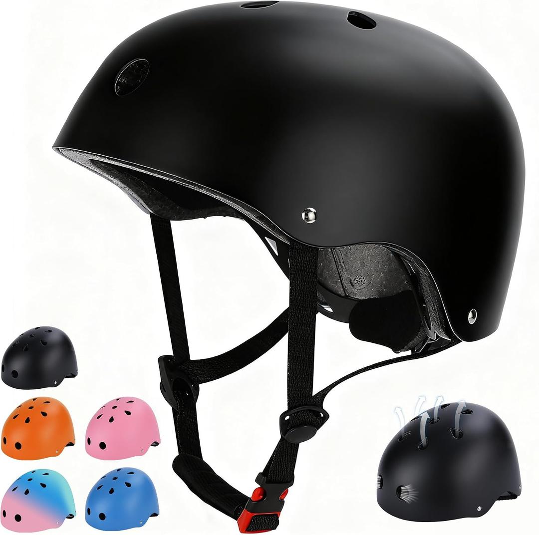 Kids Bike Helmet, Toddler Helmet for Youth Boys Girls Ages 1-3/2-4/3-5/5-8/8-14 Year Old, Adjustable Fit & Lightweight, Multi-Sport Safety for Skateboard Skating Bicycle Scooter Cycling, S