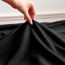 Pinch Pleated Sheer Curtains 80 Inches Long Light Filterring Sheer Semi Voile Drapes Pinch Pleated Curtains for Living Room Bedroom(Black, 42 W x 80 L, 2 Panels)