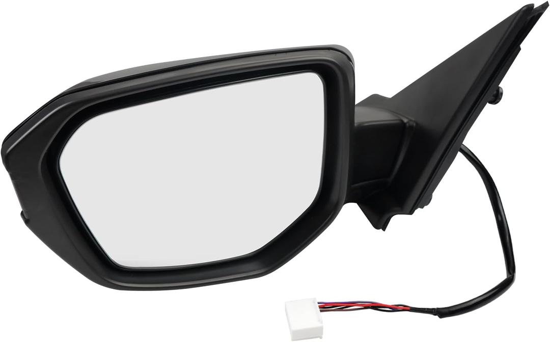 Dexepe Driver Side Mirror Assembly 2016-2021 Compatible with Honda Civic Sedan Coupe Hatchback Left Rearview Mirror Heated Power Adjustable Glass Replace HO1320284, 76258TBAC02ZA (5 Pin Black)