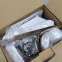 VTech SN5147 Amplified Corded/Cordless Senior Phone with Answering Machine, Big Buttons, 90dB Extra-Loud Visual Ringer, 50dB Audio Assist, Call Blocker, White