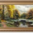DECORARTS Peder Mork Monsted River Landscape Wall Art, Gold Frame,36x22
Monsted River Landscape 1903 Framed Wall Art,Forest Nature Decor for Living Room Bedroom, Giclee Print, Ready to Hang
