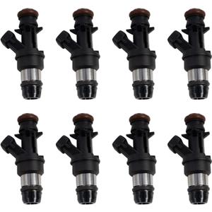 TRQ MPI FI Fuel Injector Set of 8 Kit Compatible with 2000-2007 Chevy Silverado GMC Sierra Tahoe/Yukon/Suburban V8 Engines