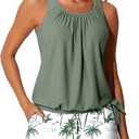 Womens Tankini with Shorts - Two Piece Swimsuit
