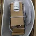 Bed Reading Light, Headboard Light Reading Lights for Books in Bed with Adjustable Hook, Eye Caring Soft Fabric Shade Bedtime Reading Lamp Plug in, LED Bulb Included (Beige)