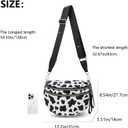 Crossbody Bags for Women Large Crossbody Bag Valentine Gift Checkered Bum Bag Fanny Pack Mom Bag Travel Purse Nylon (Beige)