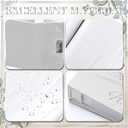 Dunzoom Our Wedding Photo Album 200 Pcs 4 x 6 Inch Leather Wedding Anniversary Album with Front Window Double Heart Design Couple Gifts, White