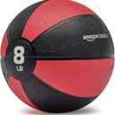 Amazon Basics Weighted Medicine Ball for Core Strength, Strength Training, Full-Body Workouts and Balance Exercises 8LB