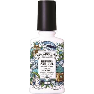 2 PACK Poo-Pourri Before-You-Go Toilet Spray, Fresh Sea Salt, 4 Fl Oz, Up to 200 Uses, Bathroom Odor Deodorizer, Plant-Based with Essential Oils, for Home or Work, Sea Salt, Bergamot & Eucalyptus Scent 