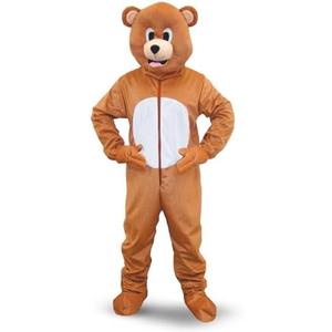 Dress Up America Bear Mascot Costume - Full Body Animal Suit for Kids & Adults - Includes Jumpsuit & Mask, S