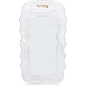 FUNBOY Clear Inflatable Mesh Pool Lounger Mesh Water Hammock with Built-in Pillow 70" Pool Hammock Float for Adults Swimming Pool Accessories & Tanning Pool Lounger Float for Pool Party & Summer