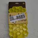 Evriholder Bee Chill Ice Trays, Silicone Ice Tray for Making Hexagonal Ice, Includes 2 Trays, Yellow and Orange