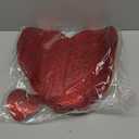 Layhit 20 Pcs Valentine's Day Heart Placemats and Coasters Set Include 10 Love Placemats 10 Heart Coasters Vinyl Washable Valentines Table Decorations for Wedding Anniversary Party (Red, Gold)