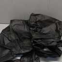 LUSHVIDA Square Fitted Table Cover Card Tablecloth 34x34 inch, 2 Packs Waterproof Elastic Vinyl Table Cloth with Flannel Backing Plastic Picnic Small Tables Top for Kitchen Dining Outdoor Party, Black