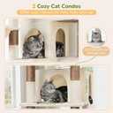 Globlazer 80in Extra Large Tall Corner Cat Tree Tower, S80G, Beige