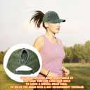 Adjustable Pony Baseball Hat with Hole, Ponytail Hats for Women, Breathable Sports Hat, Ponytail Hat for Ladies