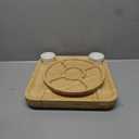 SMIRLY Charcuterie Large Bamboo Cheese Board Set for Serving - House Warming Gifts for New Home, Wedding, Bridal Shower & Birthday, for Women