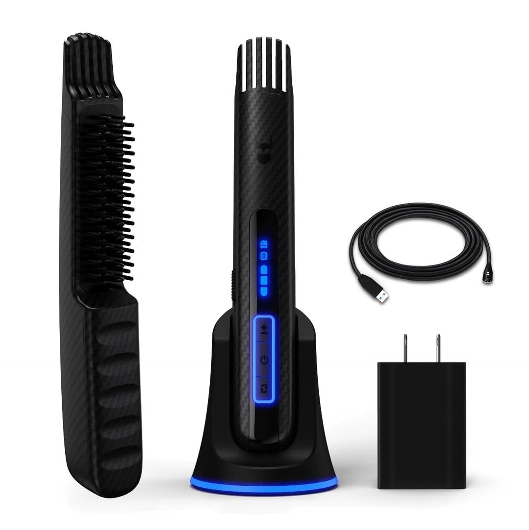 The Beard Struggle Carbon X | Heated Beard Brush & Straightener
