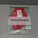 PRETTYGARDEN Women's Summer Spaghetti Strap Tank Tops Sleeveless Camisole Blouses Asymmetrical Going Out Basic Tank Shirt (Red, S)