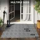 Welcome Door Mat Outside Non-Slip Durable Waterproof Grey 24"x35", 24''x36''