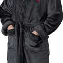 Northwest NFL Arizona Cardinals Silk Touch Bath Robe, Large/X-Large, Rollout Black