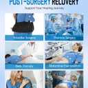 Magnetic Post Surgery Shirt for Men Women Tear Away Clothing Easy One-Handed Dressing Shoulder Surgery IV Access Dialysis